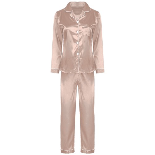 Womens Homewear Warmth Loungewear Round Neck Pajamas Set Long Sleeve Outfits - Foto 65 di 69