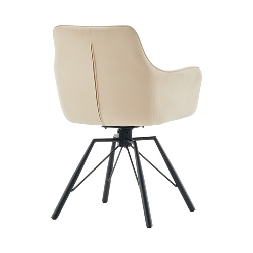 2pcs 360° Swivel Dining Chairs Velvet Padded Seat Dining Room Chair Multicolor - Picture 64 of 68