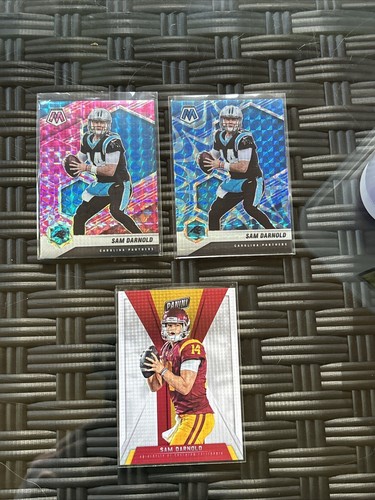 Sam Darnold RC 2018 The National VIP8 RC Lot 3x Pink, Blue Mosaic Prizm PWE