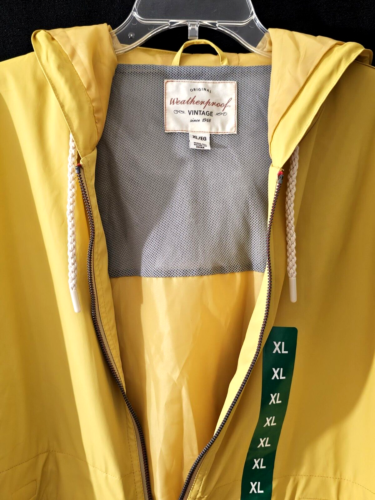 Weatherproof Vintage Lightweight Waterproof Coated Hooded Rain Jacket Size XL - Picture 4 of 7