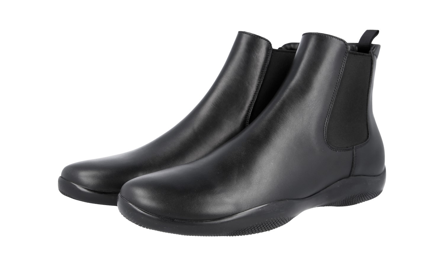 Auténtico LUXURY PRADA Medio-bota zapatos 4T1367 negro nuevo nos 8 Auténtico LUXURY PRADA Medio-bota zapatos 4T1367 negro nuevo nos 8