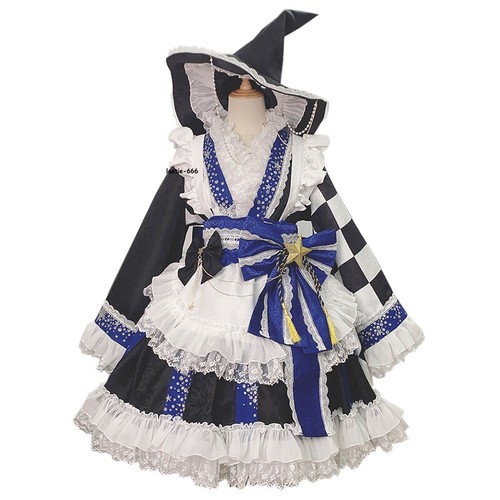 TouHou Project Kirisame Marisa Cosplay Maid Dress Women Costume Girl Outfit New  - Picture 9 of 9