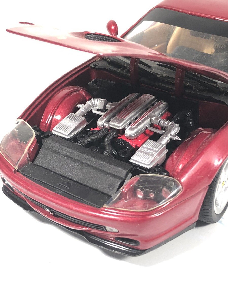HotWheels Ferrari 550 Maranello Burgundy Red 1:18 Scle Diecast