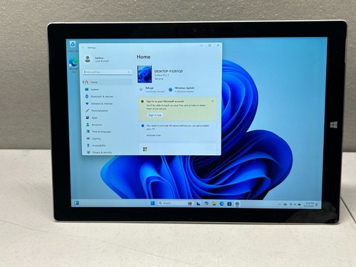 LOT OF 3 MICROSOFT SURFACE PRO 3 1631 256GB WINDOWS 11 1631 256GB 1645 64GB - Picture 2 of 13