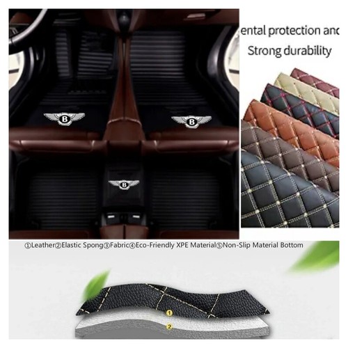 For Bentley Flying Spur Car Floor Mats Anti-Slip Waterproof Auto Carpet Boots - Picture 8 of 21