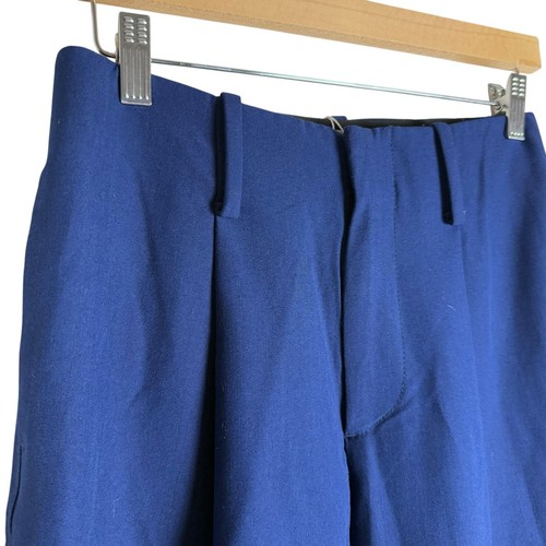 L’Academie Obie Navy Blue Straight Leg High Waisted Trouser Pants Size Small - Picture 8 of 14