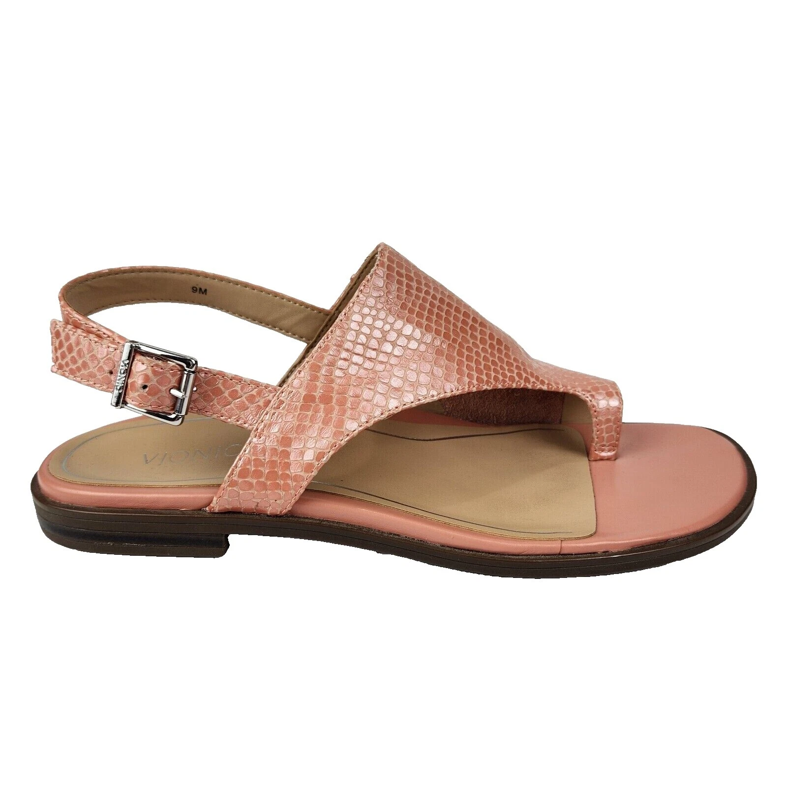 Sandalias Estampado Animal Vionic para mujeres con Cuero Superior