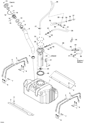 GTX S/C'04 OEM (Fuel-System) FUEL PUMP MODULE ASS'Y Used GTX S/C'04 OEM (Fuel-System) FUEL PUMP MODULE ASS'Y Used