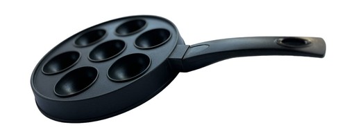 Aebleskiver Danish Pancake Cast Aluminum Non-Stick Stovetop 9.5" Diameter - Picture 5 of 12