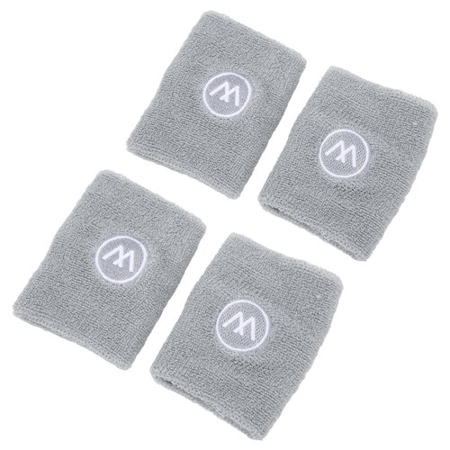 (Gray)2 Pair Wrist Sweatbands Sports Basketball Sweat Absorbing Wristband CH - Picture 7 of 24