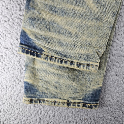 mnml Jeans Mens 34 Blue X146 Stretch Denim Slim Fit Distressed Skinny - Picture 15 of 16
