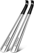 Shoe Horn Long Handle For Seniors 2 Pack,metal Long Shoehorn For Boots,16.5