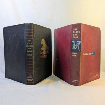 #ad #ad Walter Farley The Black Stallion amp; Satan The Blood Bay Colt 1st Ed 1st Prints $28.95