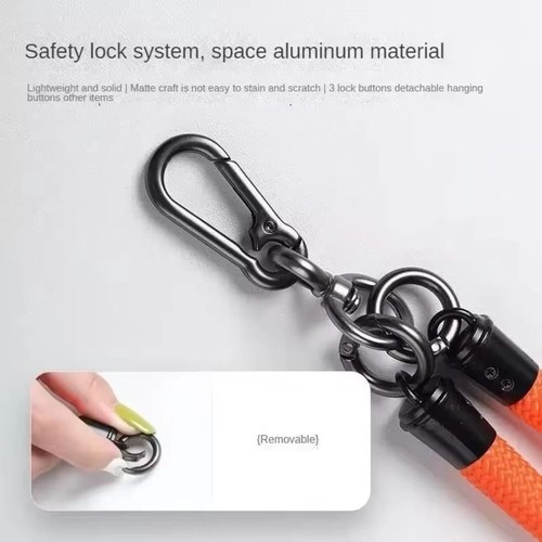 With Patch Phone Lanyards Adjustable Neck Ropes New Anti-lost Lanyard - Photo 4 sur 14