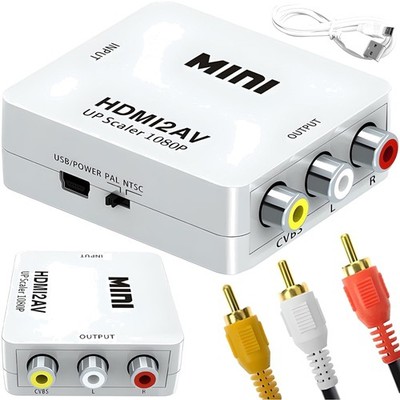 Retoo HDMI auf RCA / Cinch Konverter - HDMI Video zu 3RCA CVBS Composite