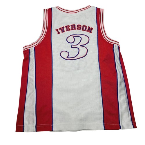 Vintage Reebok Allen Iverson I3 Basketball Jersey Size Youth Medium Y2K - Picture 2 of 8