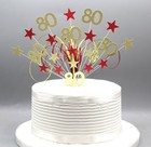 18th 21st 25th 30th 40th 50th 60th 70th 80th Cake Topper Stars Personalised 004
