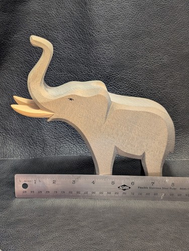 Elefante tromba in legno Ostheimer - Foto 6 di 7