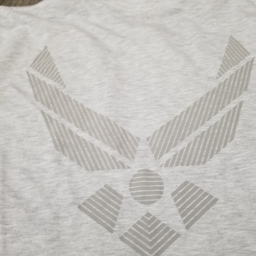 US Air Force Kurzarm T-Shirt Made in USA Reflektierend Grau L USAF PT Unicor - Bild 8 von 8