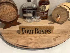 Four Roses Bourbon Barrel Whiskey Stave Oak Piece Gift For Bourbon Enthusiasts