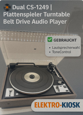  Dual CS-1249 Plattenspieler Mit Shure DM-101 Turntable Belt Drive Audio Player