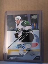 2022-23 Upper Deck AHL #82 Riley Barber Auto