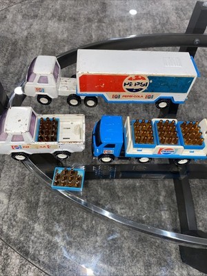 Vintage Buddy L Pepsi Delivery Trucks  Lot Made Japan Read Description