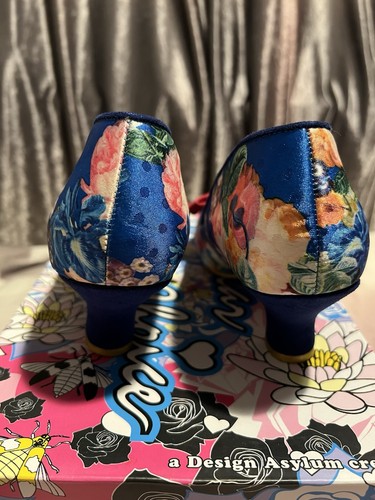 Irregular Choice size 6 Multicoloured Floral “Dazzle Razzle” Low Court Heels - Picture 10 of 17