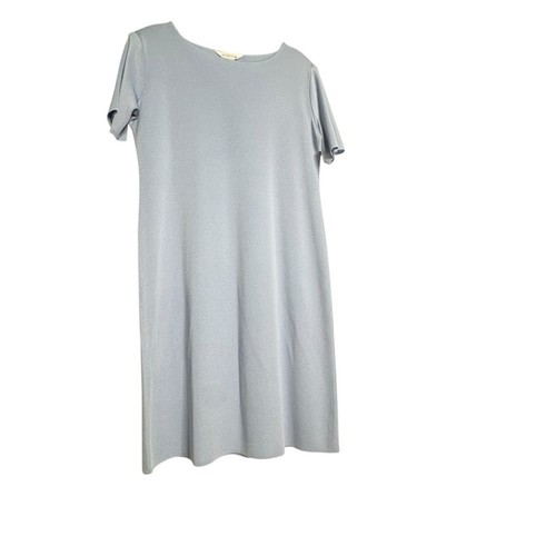 Exclusively Misook Babyblau Kurzarm Strickkleid L Neu mit Etikett - Bild 6 von 8