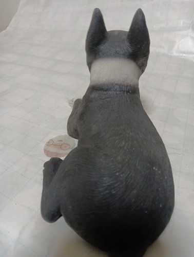 Vintage Sandicast 1985 Boston Terrier Dog 9.5" x 6" Sandra Brue Sculpt Figurine - Picture 5 of 11