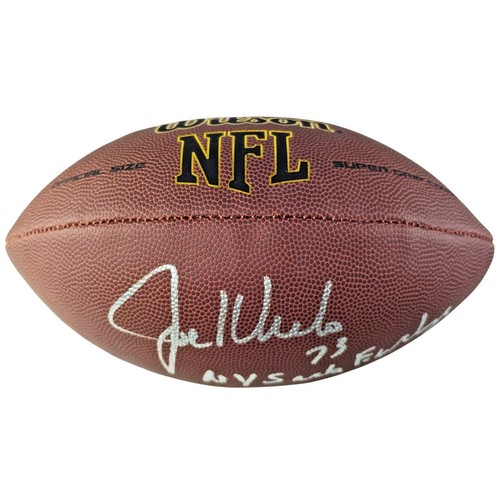 Joe Klecko Signed Wilson NFL Football NY Jets HOF Sack Exchange Inscript Proof - Picture 3 of 7