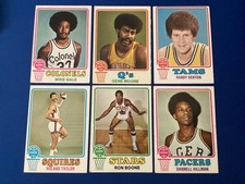 1973-74 Topps Basketball Hillman 244 Denton 211 Boone 217 Moore 223 Gale 228 214