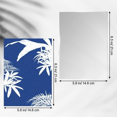 24PCS Easy Drawing Sun Print Paper Nature Printing Paper for Kids/Adults - Photo 2/12
