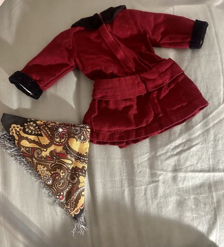 American Girl Rebecca Classic Meet Outfit rotes Kleid & Schal Accessoires - Bild 3 von 3