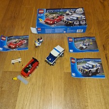 LEGO City High Speed Chase 60007 Set With Figurines & Books 100% Complete