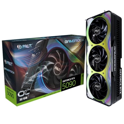 Palit GeForce RTX 5090 GameRock OC 32GB RGB GDDR7 Gaming Graphics Video Card