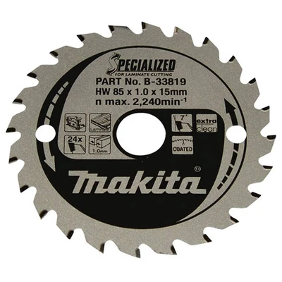 Makita SPECIALIZED B-33819 Kreissägeblatt 85 x 15 x 1.0 mm Zähneanzahl: 24 1 St.