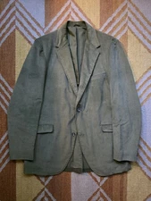 Vintage Olive Green Corduroy Ivy Style Sack Jacket 40L