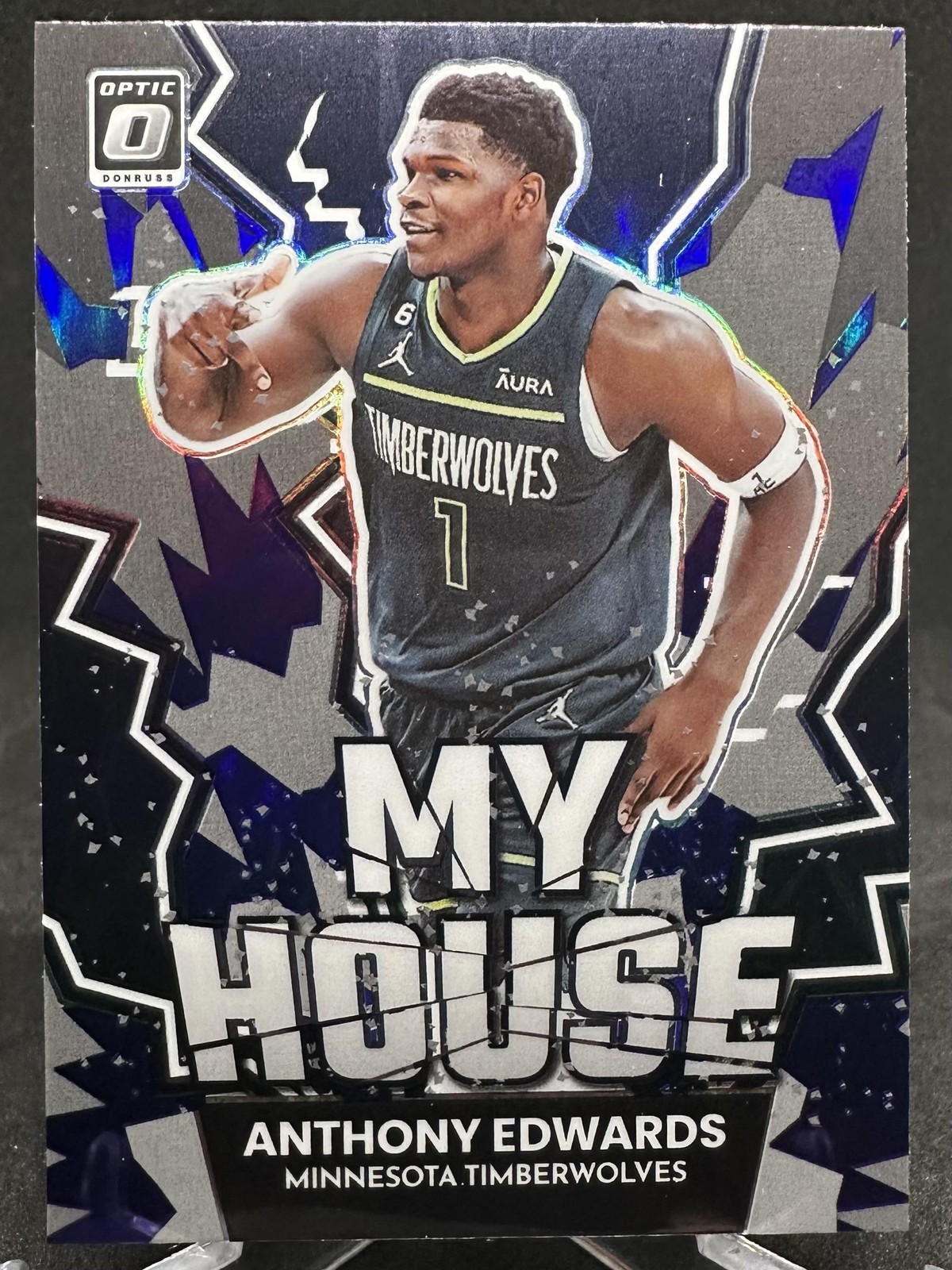 Anthony Edwards 2022-23 Panini Donruss Optic My House Holo Prizm #19