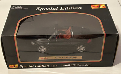 Maisto 2001 Audi TT Roadster BLACK Special Edition 1:18 Scale | eBay