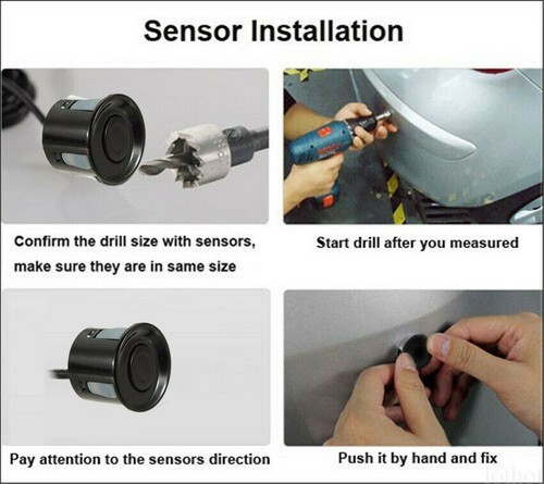 Car Reverse Backup Camera Flush Mount Mini 18.5mm HD Nightvision Waterproof COMS - Picture 14 of 16