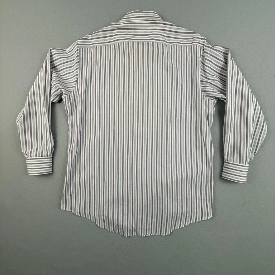 Camisa vintage Christian Dior para hombre 16-33 Le Cachet a rayas manga larga con botones Foto 2 de 4