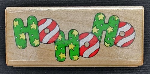 Hero Arts Rubber Stamp HO HO HO Christmas Saying Border - Picture 1 of 2