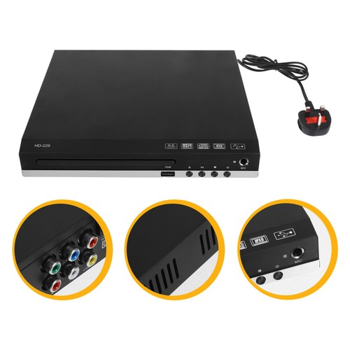DVD Player Region Free with Remote Control USB Multi Region & / Cable NEW
