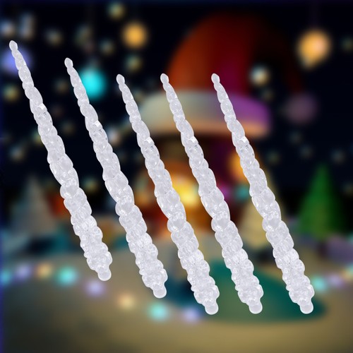  10 Stück Miniatur Baumschmuck Weihnachtsschmuck Deckenbehang transparent - Bild 10 von 11