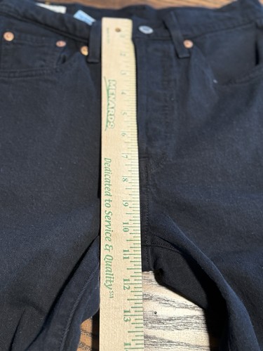 Vaquero Levis Premium 501 ajustado talla 25X32 negro Big E clásico usado en excelente estado - Imagen 14 de 18