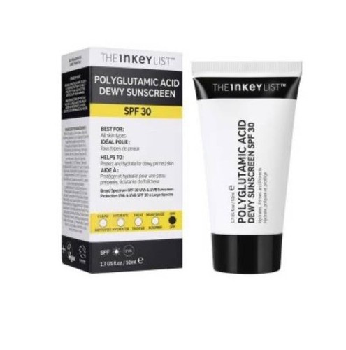 The INKEY List Polyglutaminsäure taufrische Sonnencreme LSF 30. 50ml.