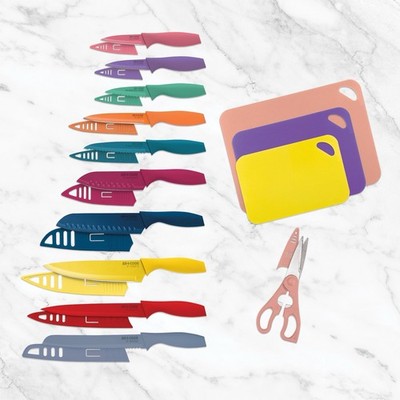 Art & Cook 25-Pc. Cutlery Set Cutting Boards + Knives NEW