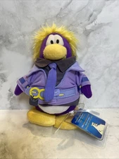 NEW Disney Club Penguin Plush - PURPLE Dot (Series 10) w/COIN EBC25