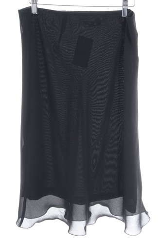ZARA BASIC Gonna a vita alta Donna Taglia IT 44 nero stile minimalista - Foto 2 di 5